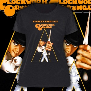 A CLOCKWORK ORANGE "Movie" POLERA DE MUJER IMPRESIÓN DTG